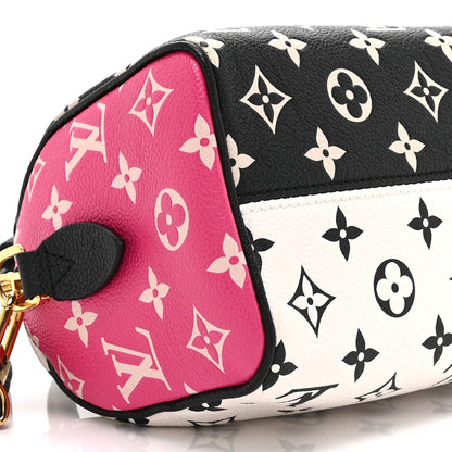 Empreinte Monogram Spring in the City Speedy Bandouliere 20 Black White Pink