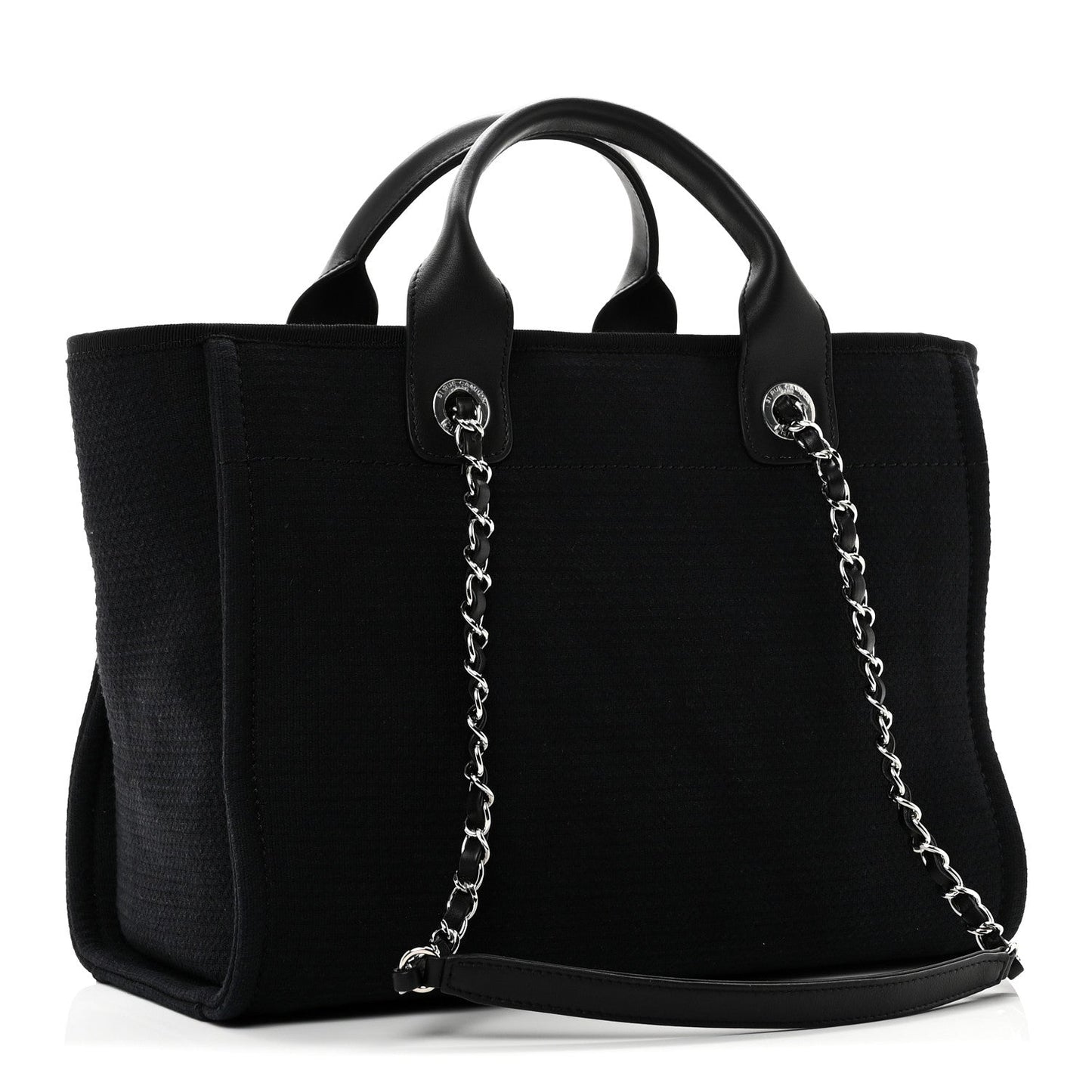 Mixed Fibers Small Deauville Tote Black