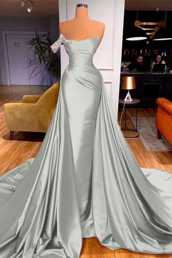Mermaid Overskirt Prom Dress Off-the-Shoulder