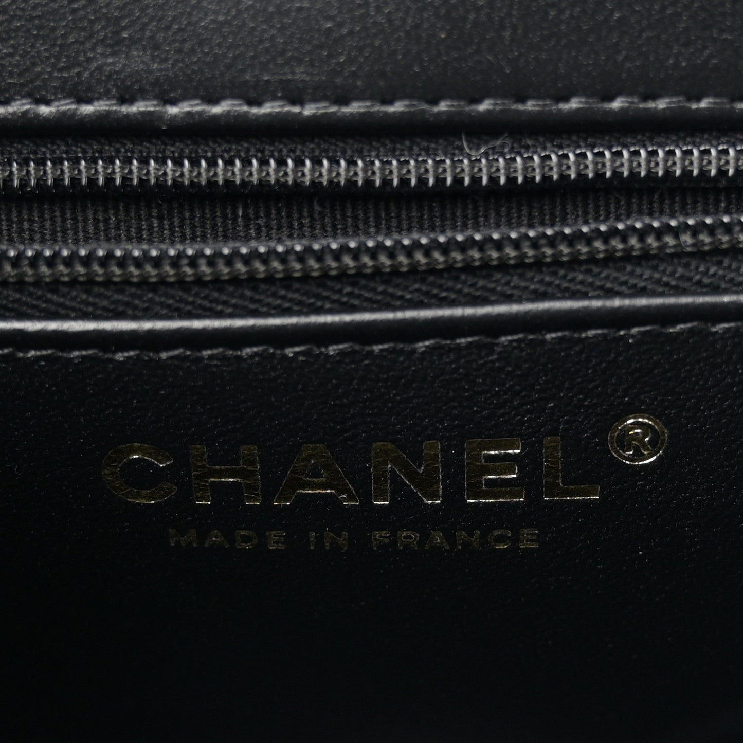 Shiny Aged Calfskin Quilted Nano Kelly Shopper Black