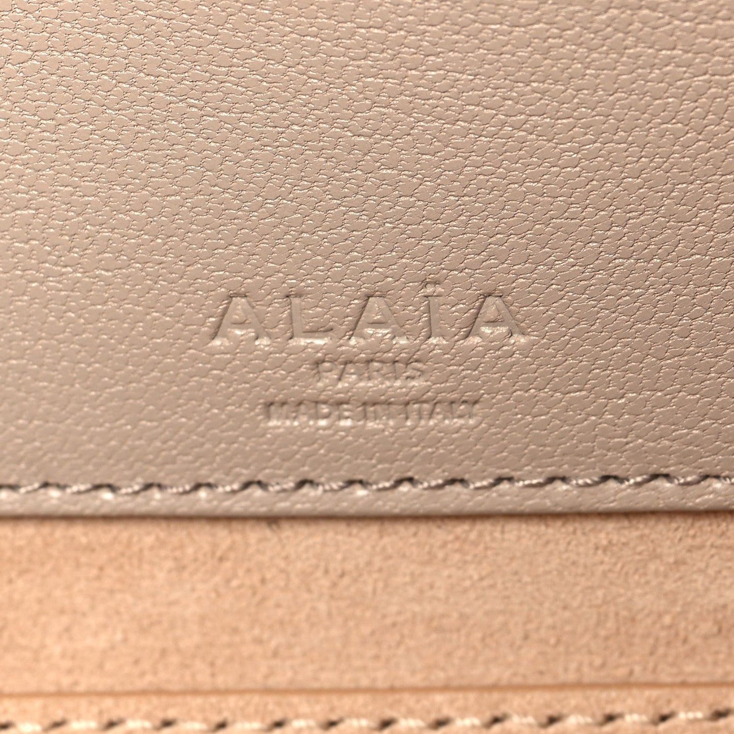Shiny Goatskin Medium Le Teckel Bag Grege