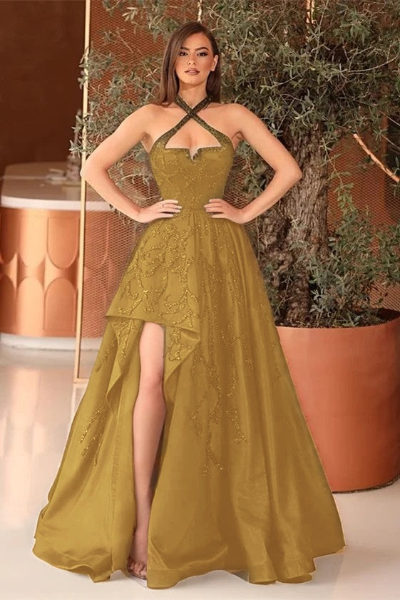 Black A Line Prom Dress With Appliques For Party