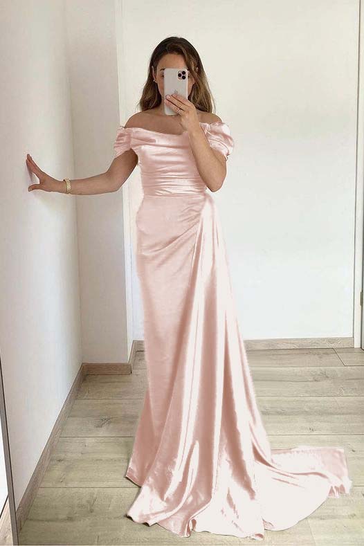 Off-The-Shoulder Mermaid Strapless Prom Dress With Ruffles Online