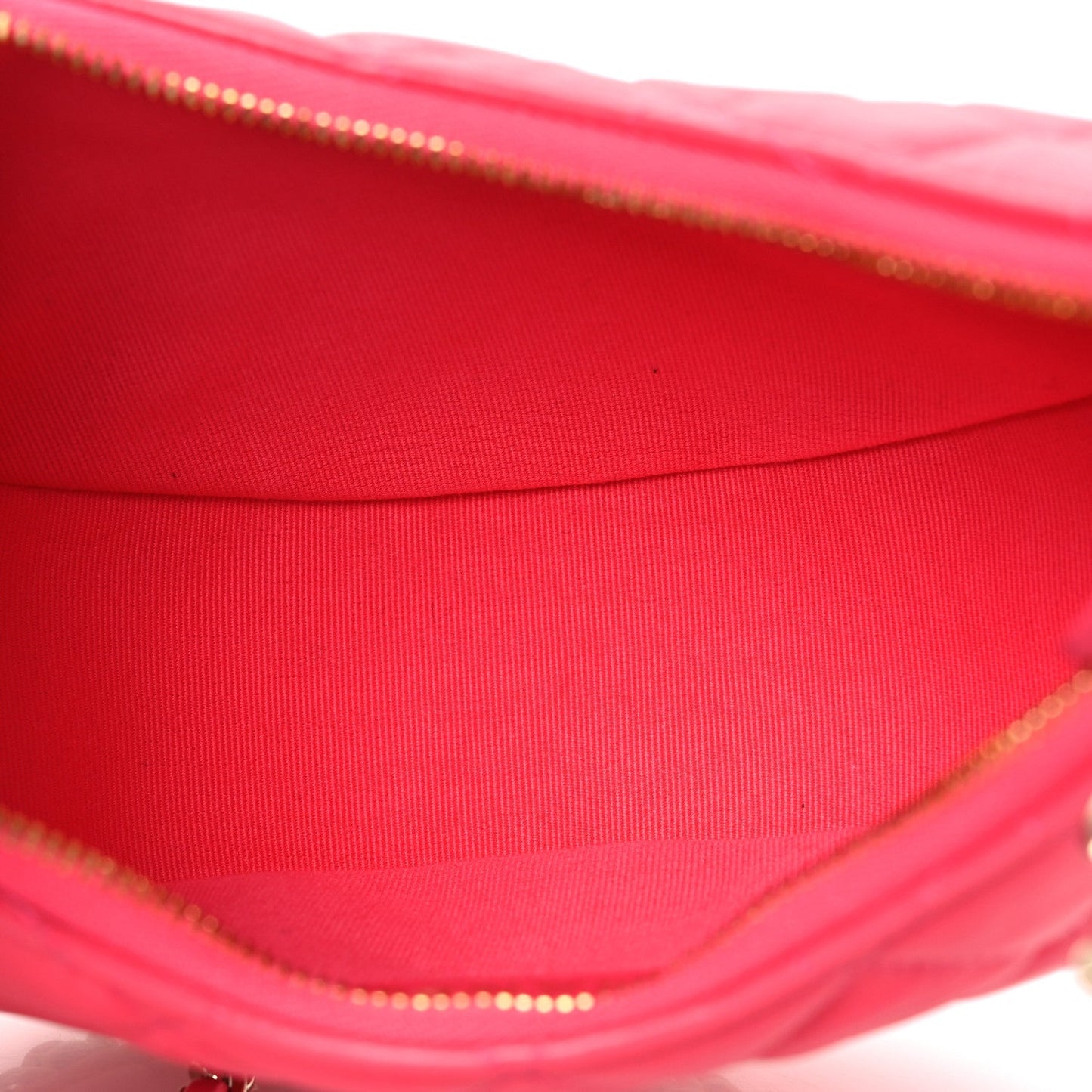 Lambskin Quilted Chain Around Hobo Pink