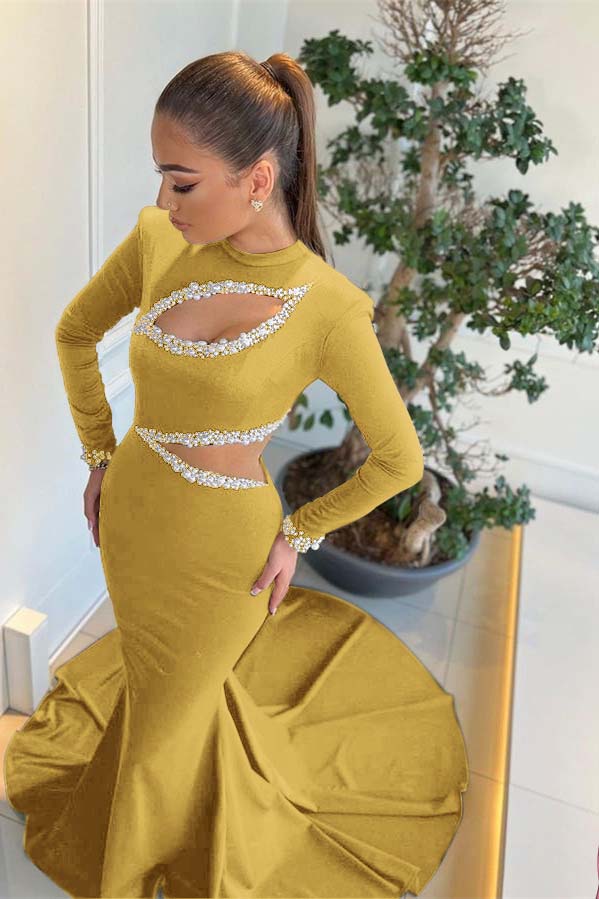 Amazing Black Mermaid Evening Dress With Appliques For Party