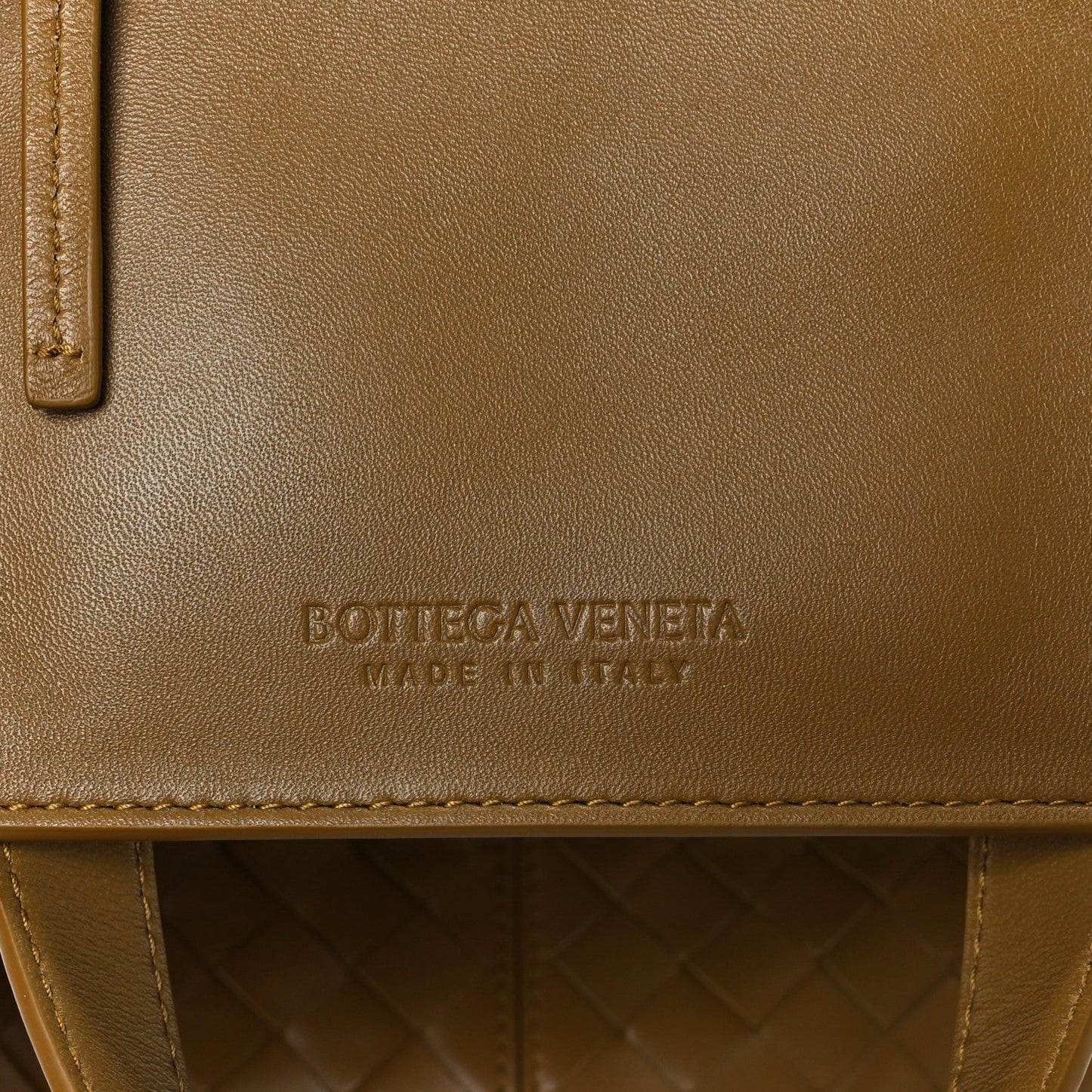 Nappa Intrecciato Small Flip Flap Tote Acorn