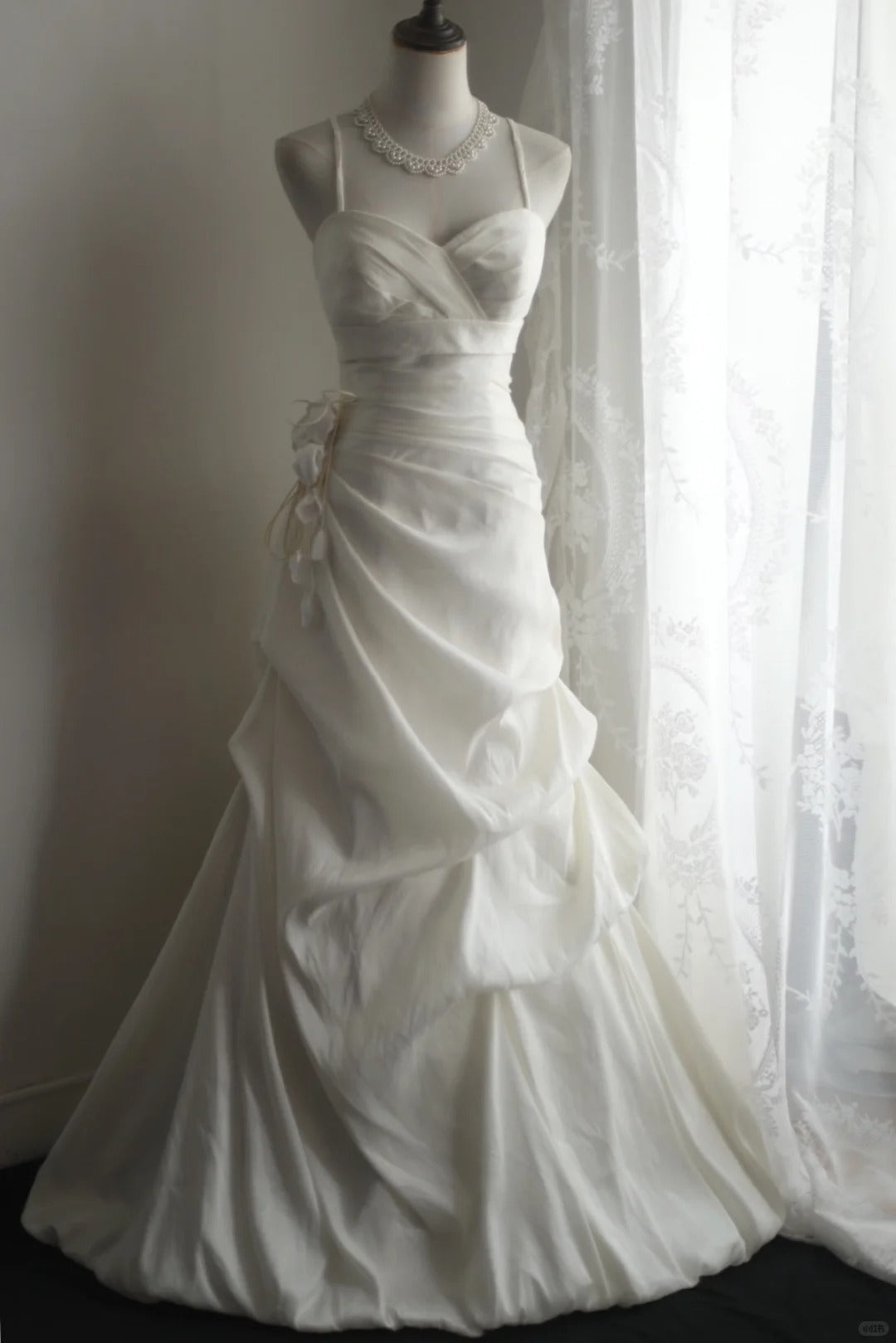 White Party Dress Long Evening Dress Princess Wedding Dress    fg8109