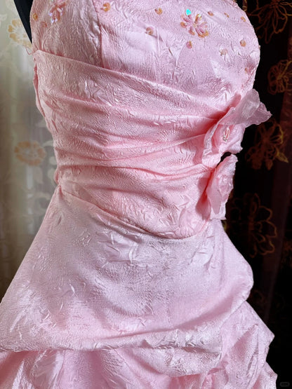 Pink Birthday Outfit Short Evening Dress Short Party Dress Vintage Homecoming Dress   fg8090