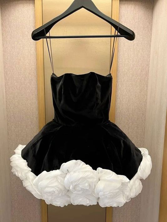 Velvet Short Prom Dress Homecoming Dress Short Party Dress    fg7680