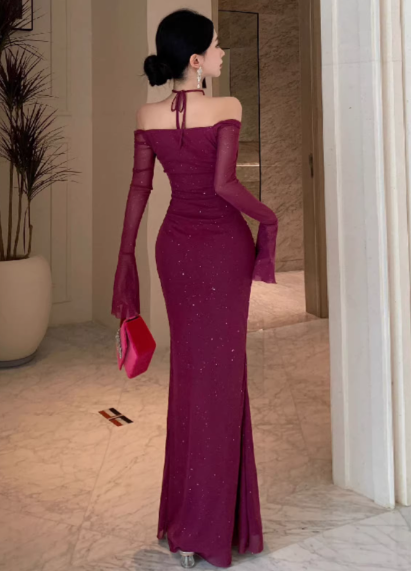 Long Women's Dress S159