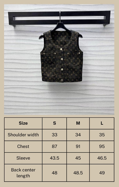 LV Monogram Denim Set