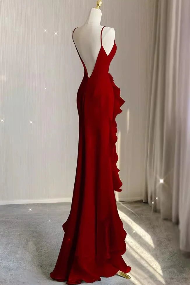 White Sheath Halter Backless Wedding Dress    fg3671