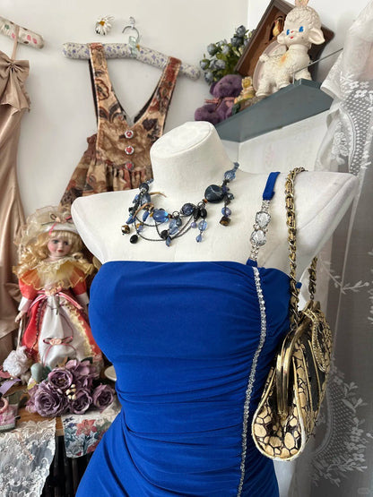 Elegant Homecoming Dress Strapless Pleated Flouncing Prom Dress Back to School Outfits Party Dress  D6177