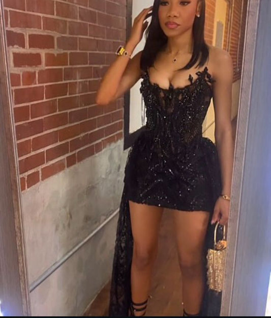 Black Sexy Short Evening Dress Cocktail Dresses Short Party Dress    fg7832