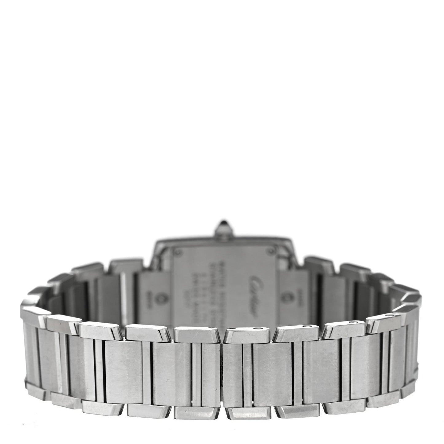Stainless Steel Diamond Bezel 20mm Tank Francaise Quartz Watch
