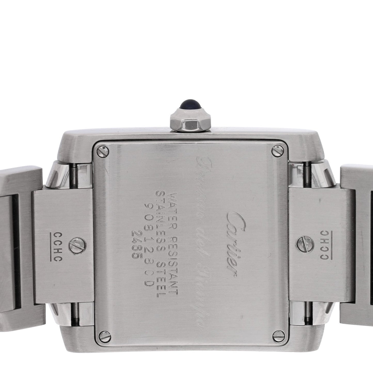 Stainless Steel 25mm Tank Francaise Quartz Watch