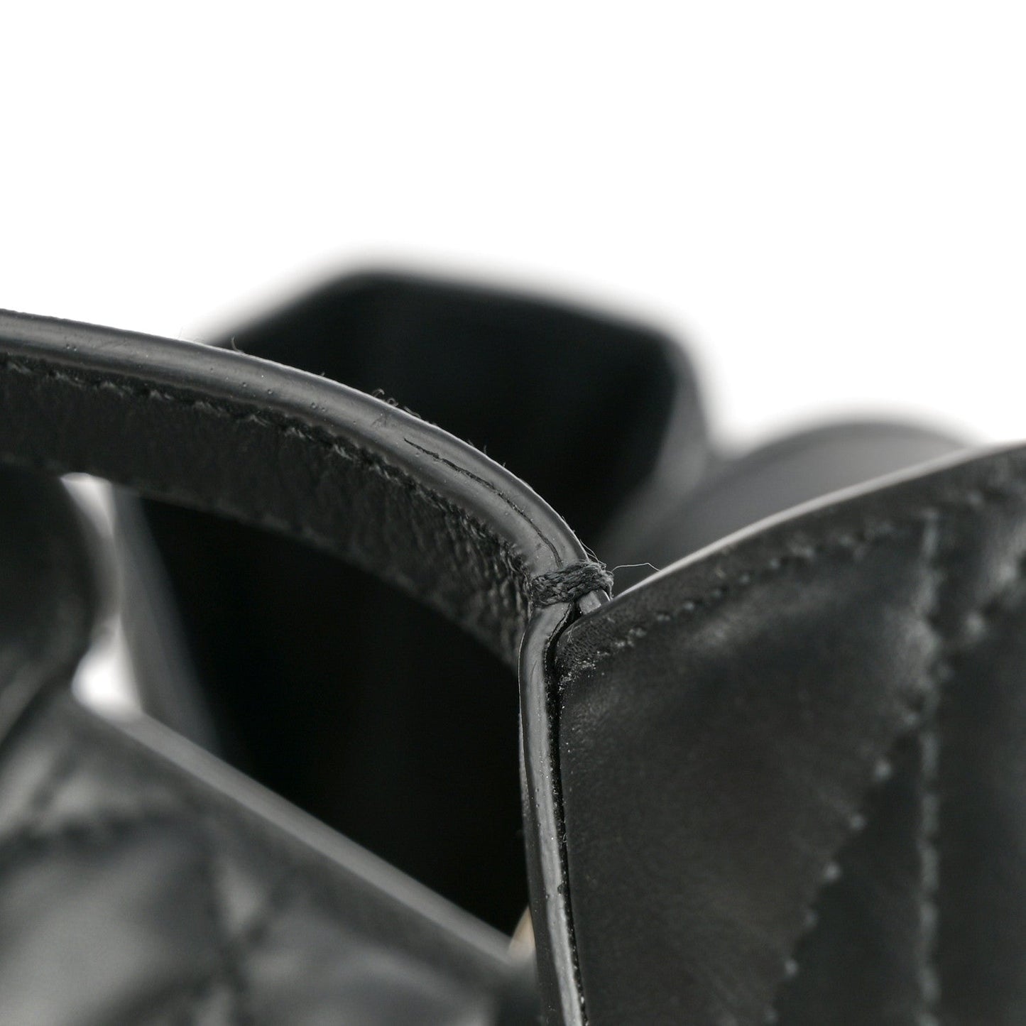 Calfskin Macrocannage Large Toujours Black