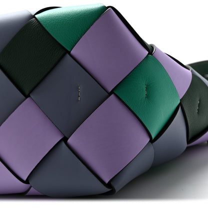 Calfskin Woven Small The Surplus Collection Basket Bag Multicolor