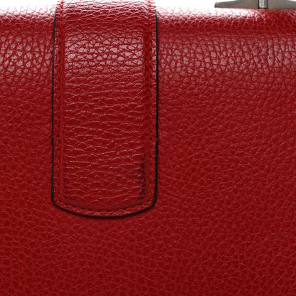 Dollar Calfskin Crystal Web Medium Dionysus Bamboo Top Handle Bag Hibiscus Red Black Diamond