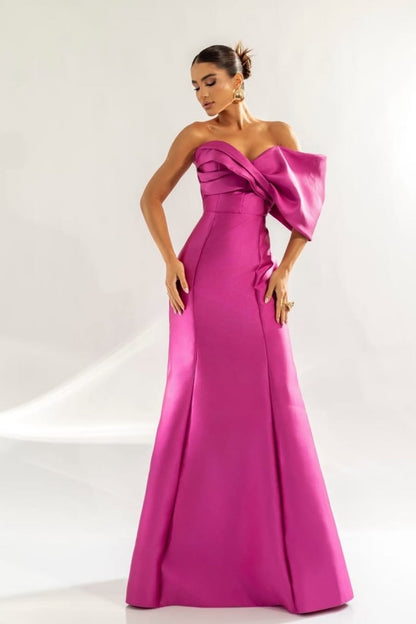 One Shoulder Long Prom Dress