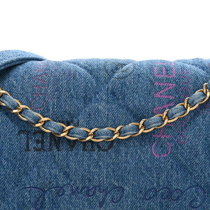 Denim Quilted Denim Large Mood Flap Blue Multicolor