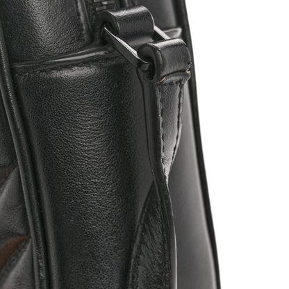 Calfskin Matelasse Monogram Monochrome Lou Camera Bag Black