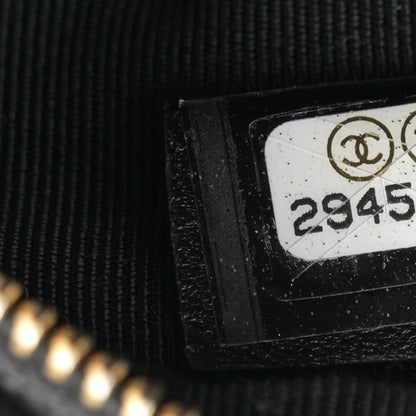 Lambskin Quilted Waist Bag Black