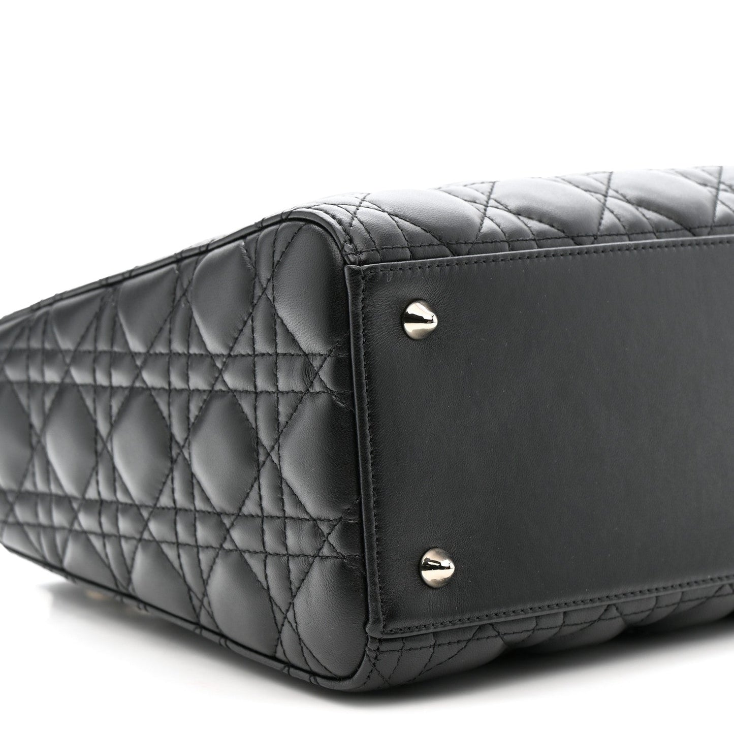 Lambskin Cannage Medium Lady Dior Black