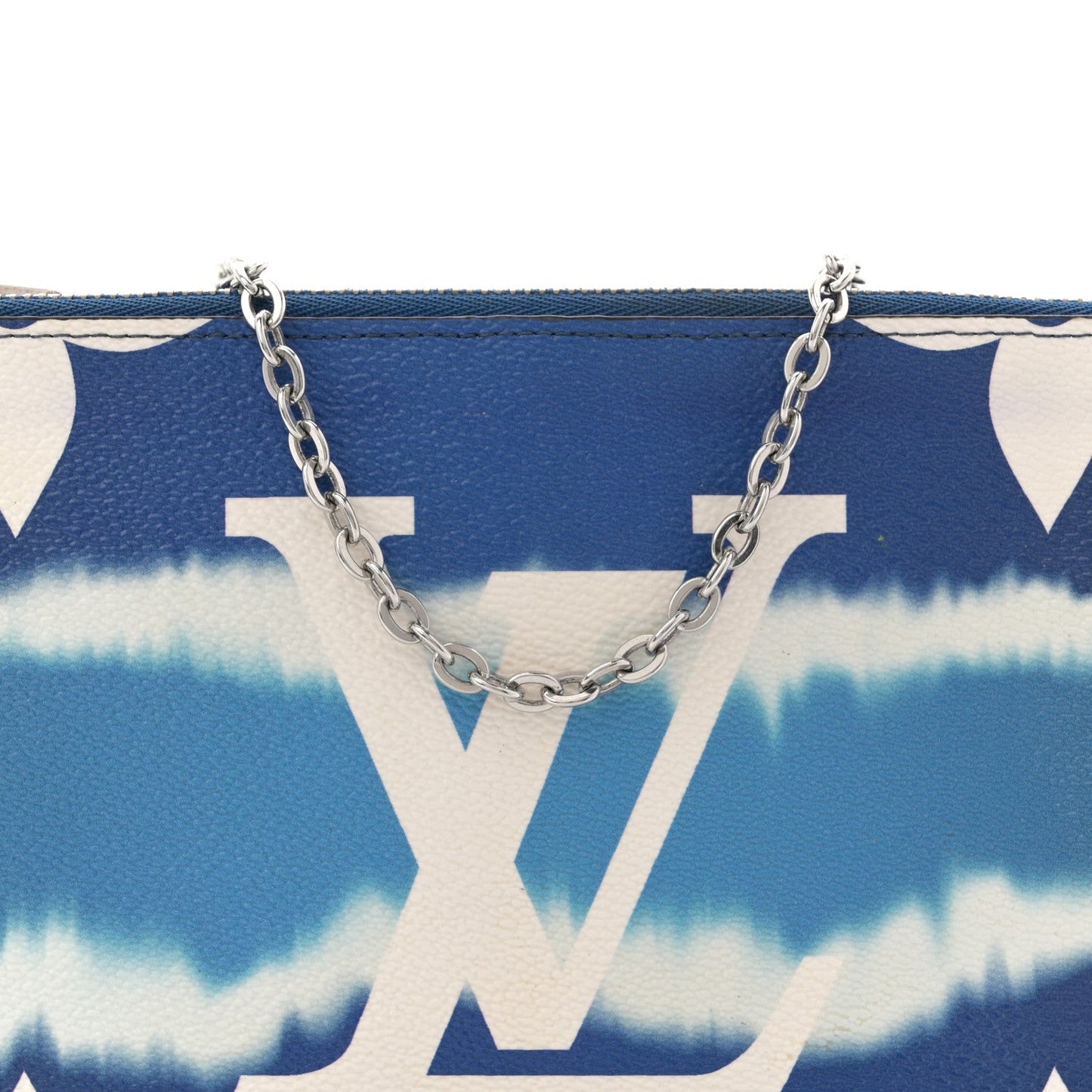 Monogram Giant Escale Double Zip Pochette Blue