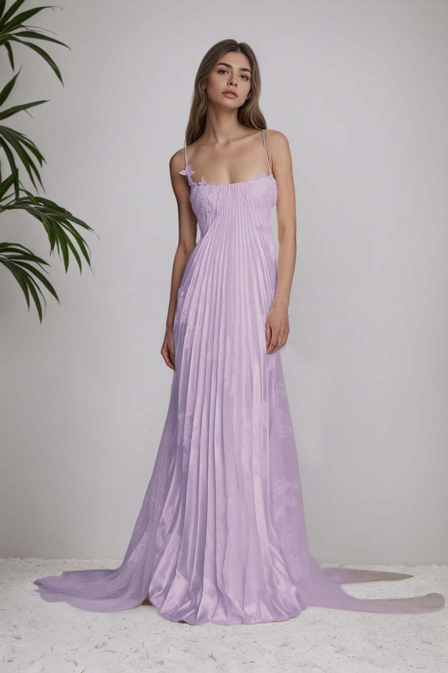 Fashion Chic Spaghetti Straps Prom Dress