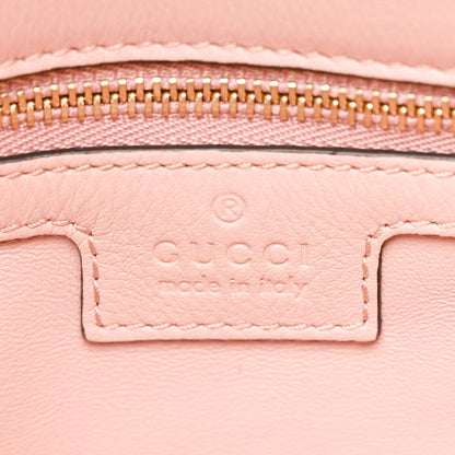 Roxy Calfskin Blondie Chain Shoulder Flap Bag Powder Pink