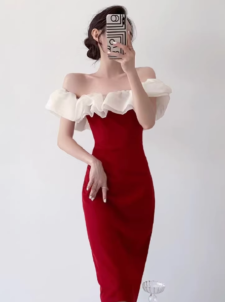 Red Women's Dress S93