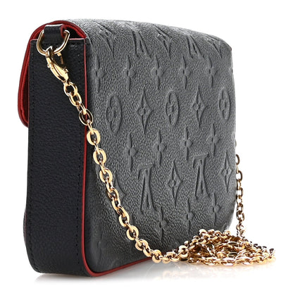 Empreinte Pochette Felicie Chain Wallet Marine Rouge