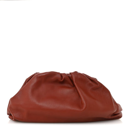 Smooth Butter Calf The Pouch Oversized Clutch Rust