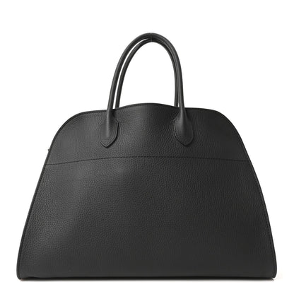 Matte Grained Calfskin Soft Margaux 15 Black