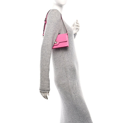 GG Monogram Scratch Lux Calfskin Mini Luce Shoulder Bag Blossom Rose Dark Blossom