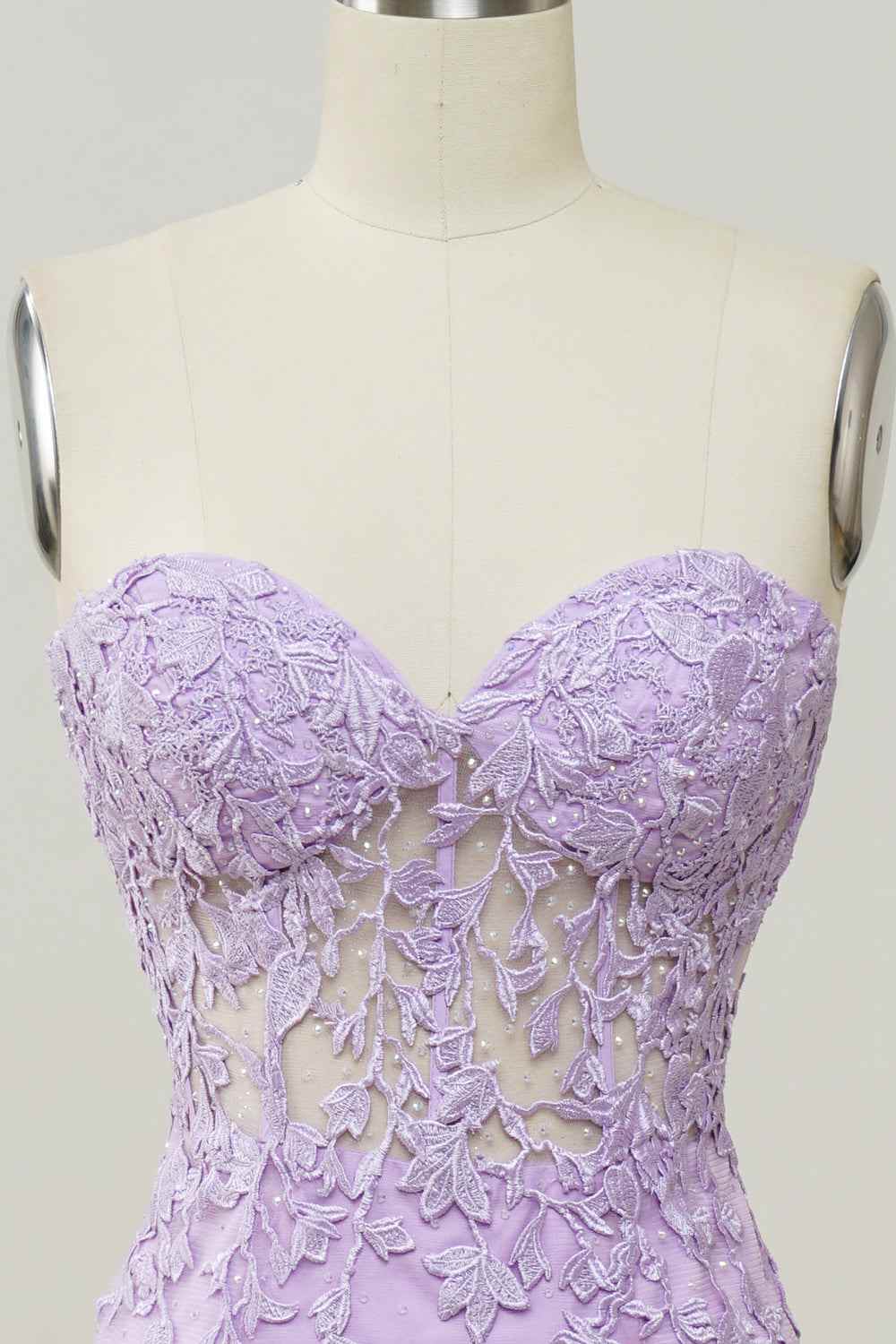 Mermaid Sweetheart Strapless Lace Party Prom Dress