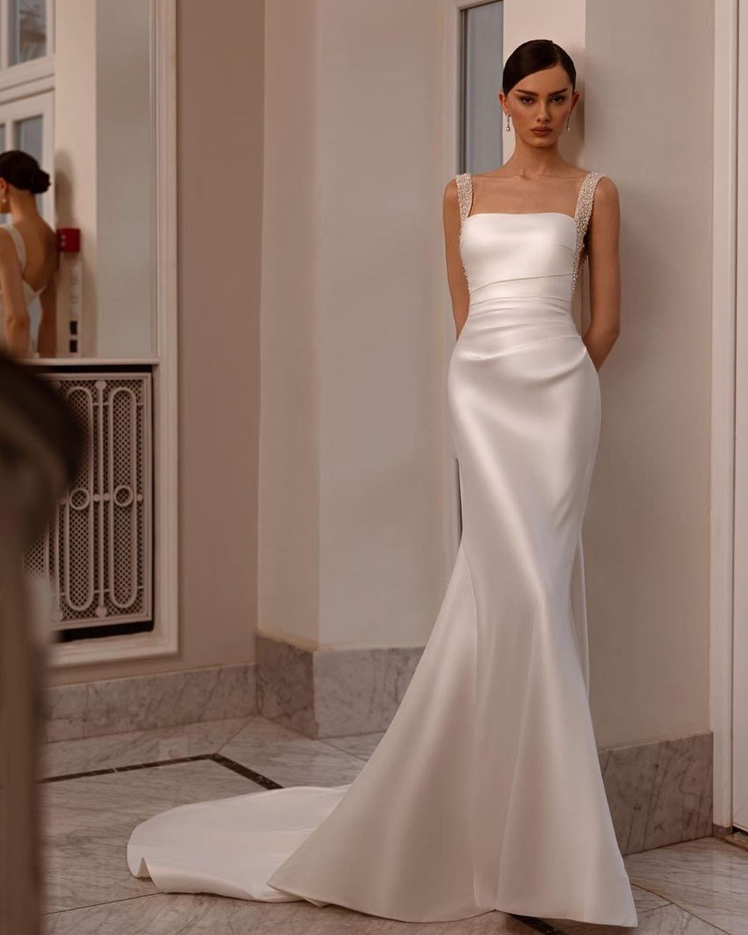 Charming White Sleeveless Prom Dress With Beading