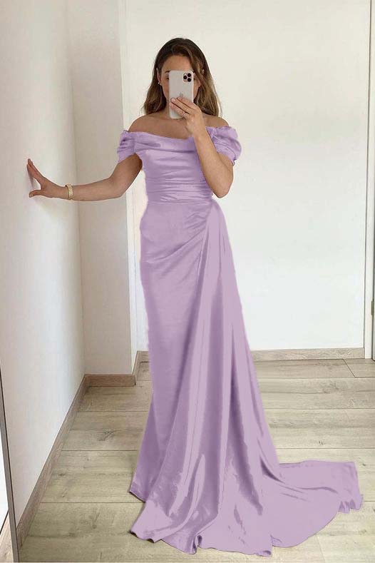 Off-The-Shoulder Mermaid Strapless Prom Dress With Ruffles Online