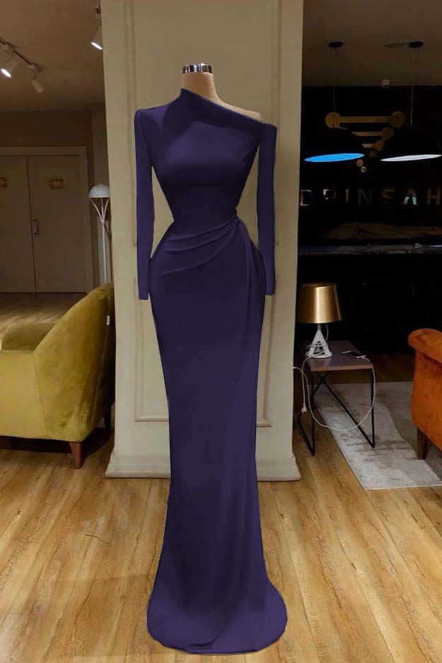 Mermaid Long Sleeves Prom Dress