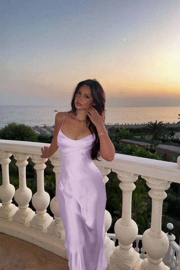 Pink Long Prom Dress Sleeveless
