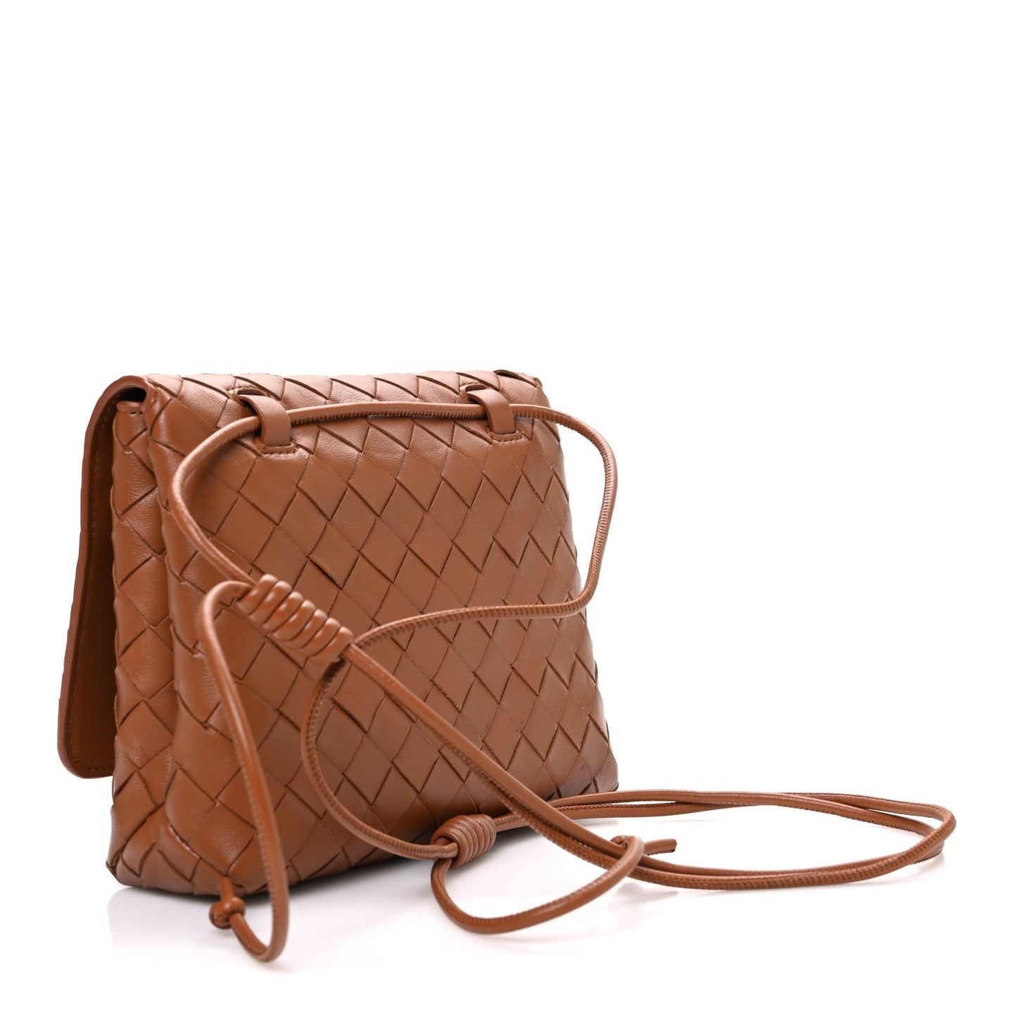 Nappa Intrecciato Mini Crossbody Bag Wood