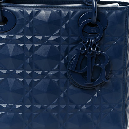 Calfskin Cannage Diamond Small My ABCDior Lady Dior Blue Royale