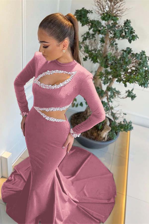 Amazing Black Mermaid Evening Dress With Appliques For Party
