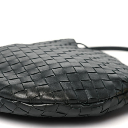 Nappa Intrecciato Medium Solstice Hobo Dark Green
