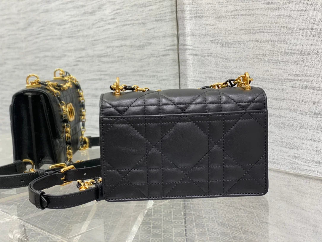 Dior Miss Caro Bag Macrocannage Lambskin Bag - 19 x 13 x 5.5 cm