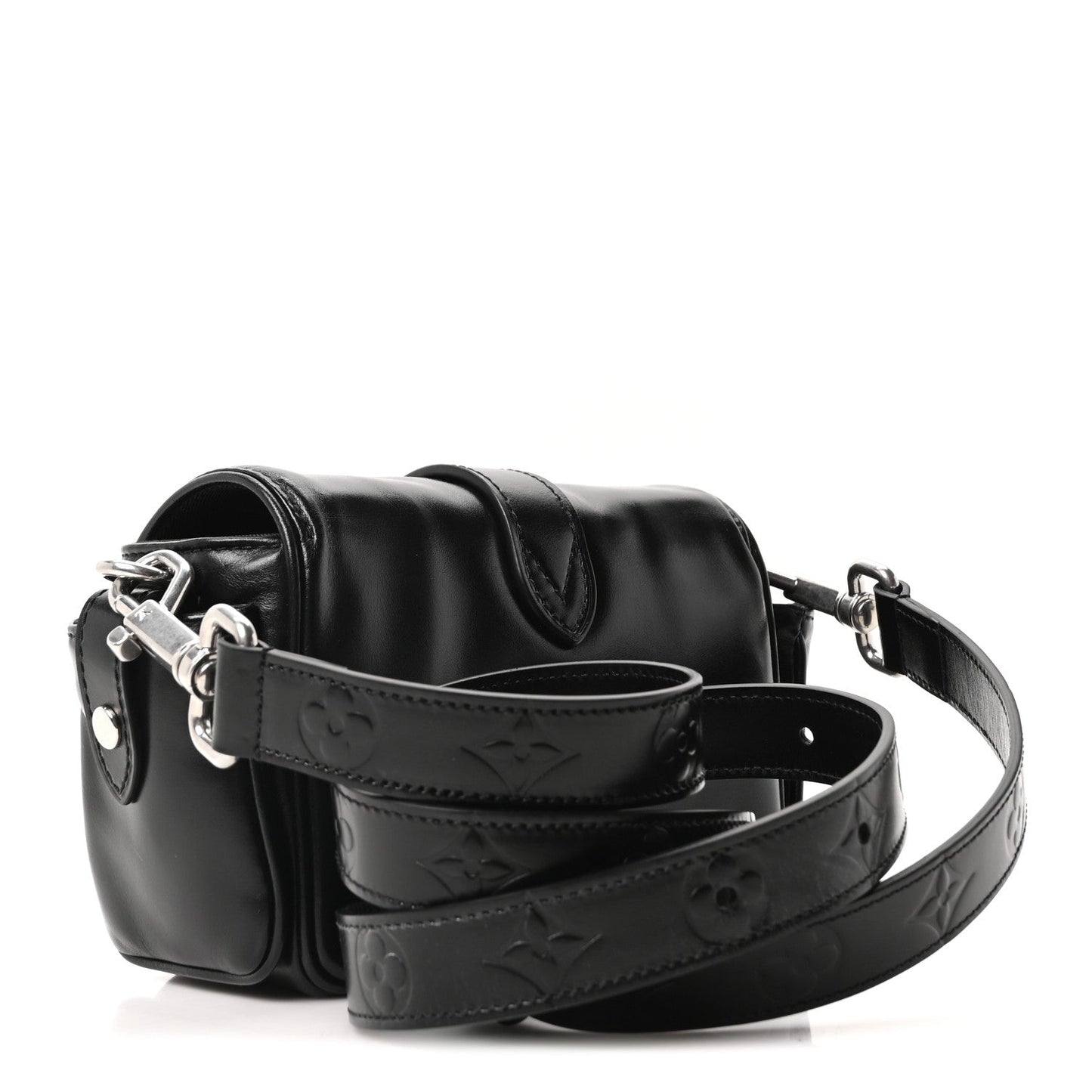 Calfskin Cargo Wearable Wallet Black