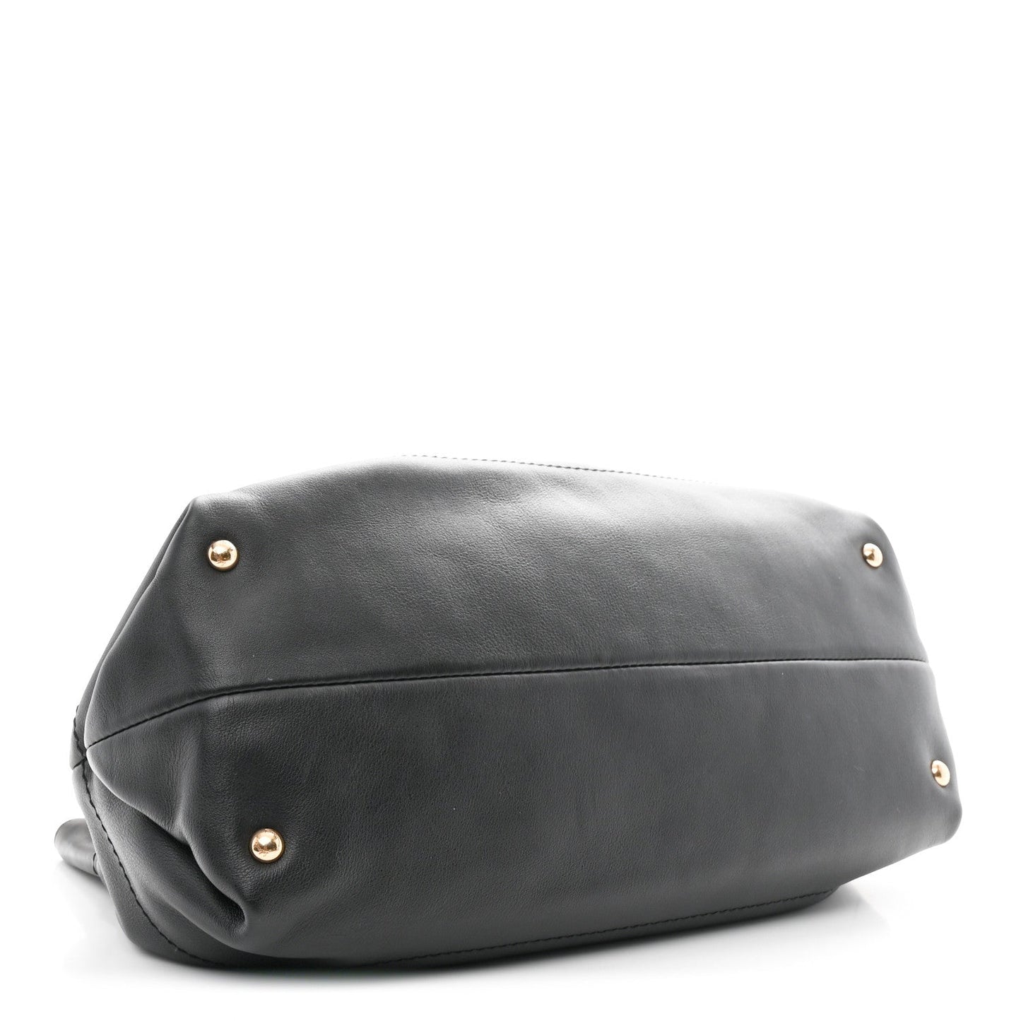 Calfskin Gancini Tote Bag Black