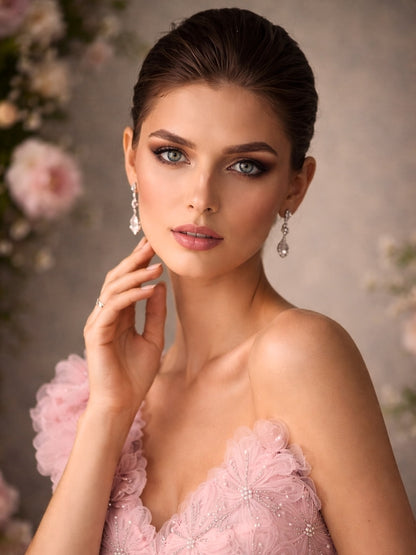 Stunning Sleeveless A-Line Appliques One-Shoulder Evening Dress