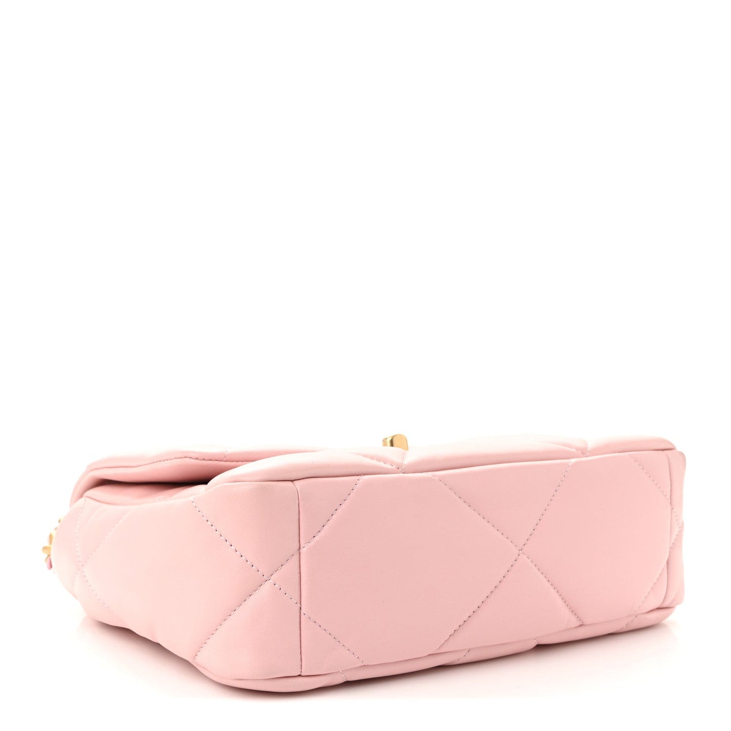 Lambskin Quilted Medium Chanel 19 Flap Light Pink